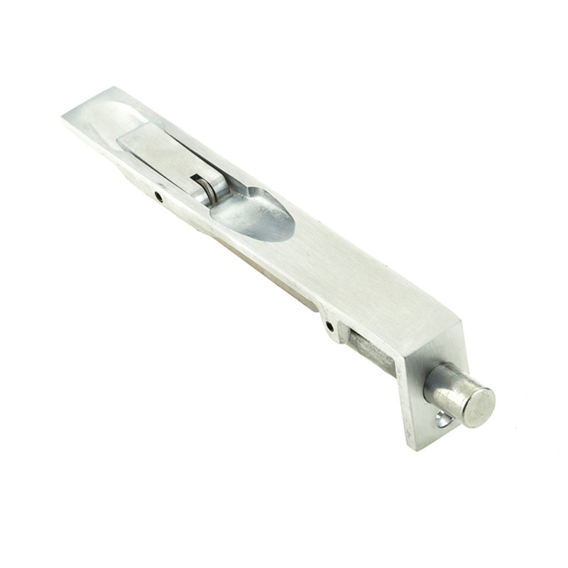 Brochard Act Flush Door Latch, Satin Nickel, 30.5cm H x 2cm W x 3.2cm D