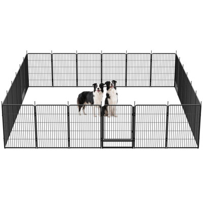 Multi-sized Metal Dog Exercise Pen Panels with 3 Doors