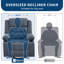 Fauteuil inclinable et pivotant à 360 ° avec porte-gobelets et poches pour adultes-1978620270