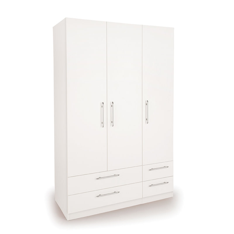 3 Door Manufactured Wood Wardrobe