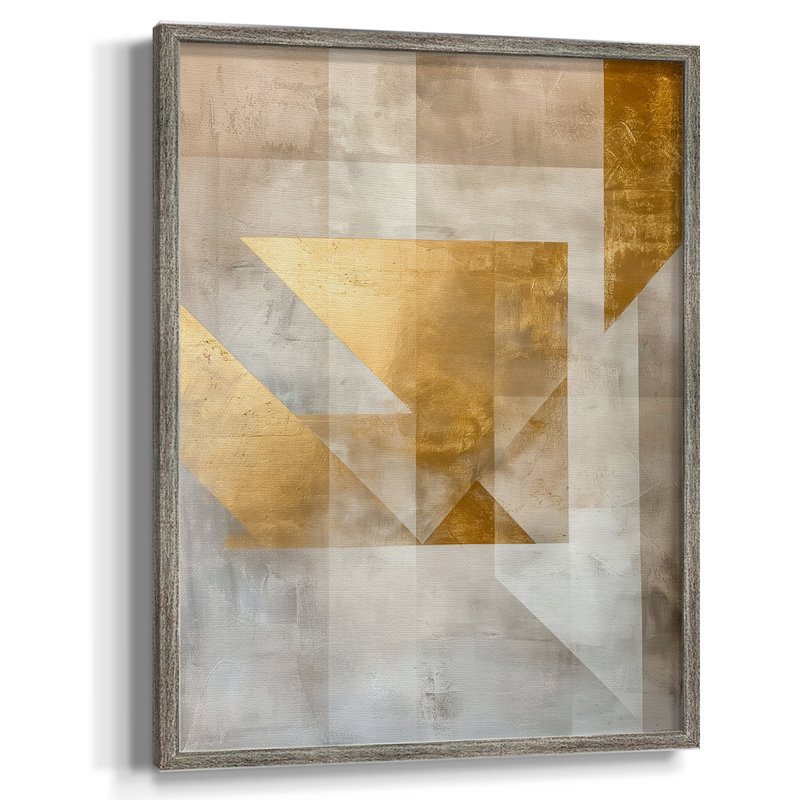 ABSTRACT Series CX, reproduction encadrée - bois massif, H 21 po x l 17 po