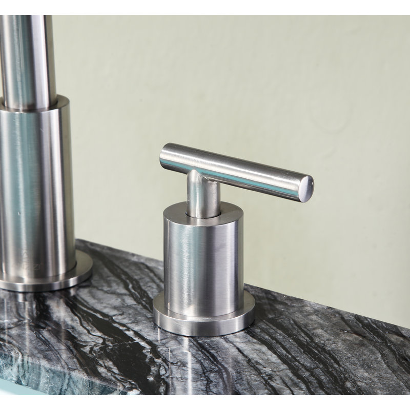 Spartan 8'' Widespread Dual-Handle Bathroom Faucet in Brushed Nickel