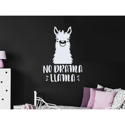 Décalcomanie murale de chambre de bébé llama