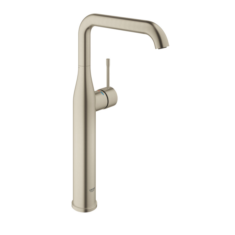 GROHE Essence Single Hole Bathroom Faucet with Single Handle, Size XL,, Polished Nickel