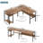 Afjol 47'' L Shaped Desk with Magic Power Outlets, USB Charging Ports and Storage Shelves-826869623
