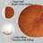 PUMPKIN SEAT Velvet Round Decorative Pillow for Sofa Decor (18-Inch)-1243417638
