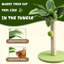Small Cat Scratching Post, Sisal Scratcher With 3 Hanging Pompoms For Indoor Cats-902781055