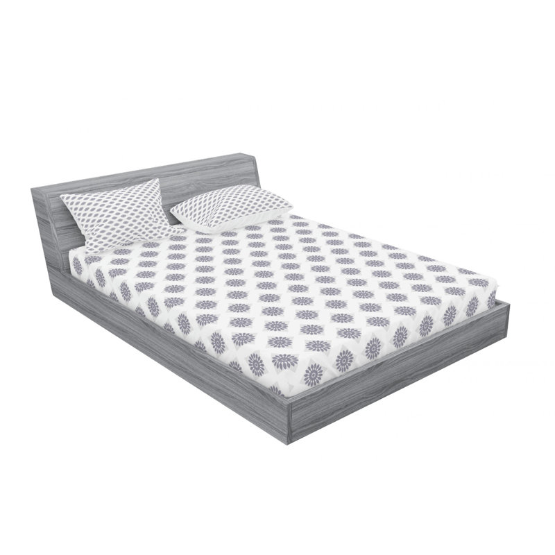 Microfiber Sheet Set, Queen Sheet Set with Fitted Sheet, Geometric 2