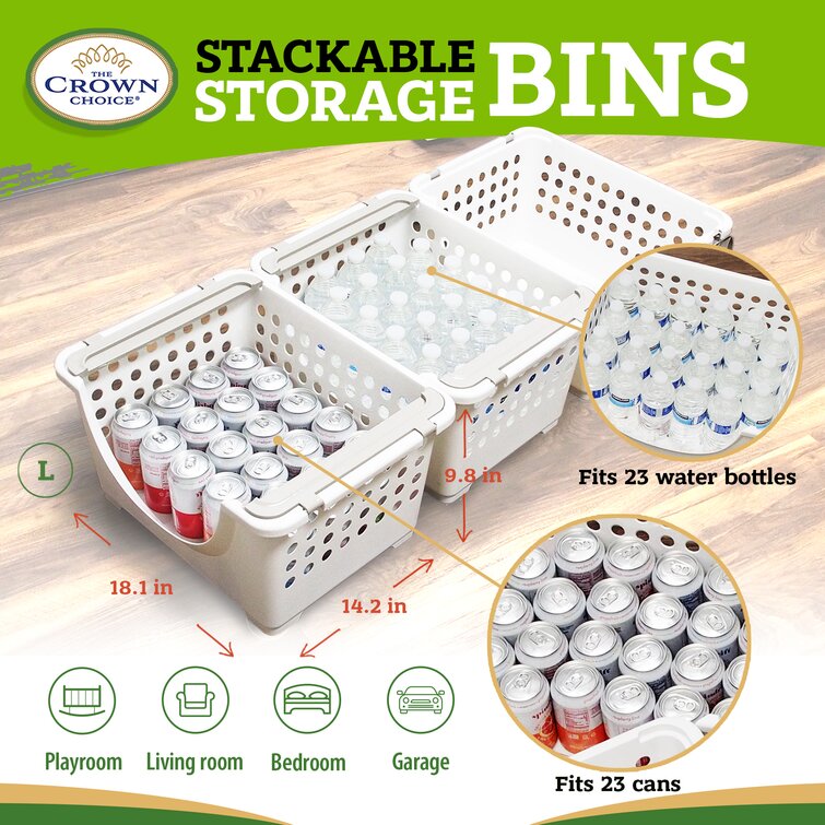 Storage Stacking Plastic Bin