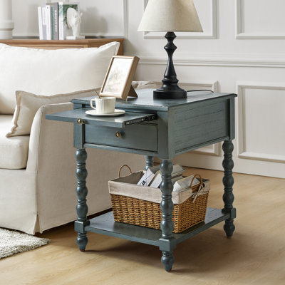 Wimberly 26'' H Solid Wood Rectangular End Table