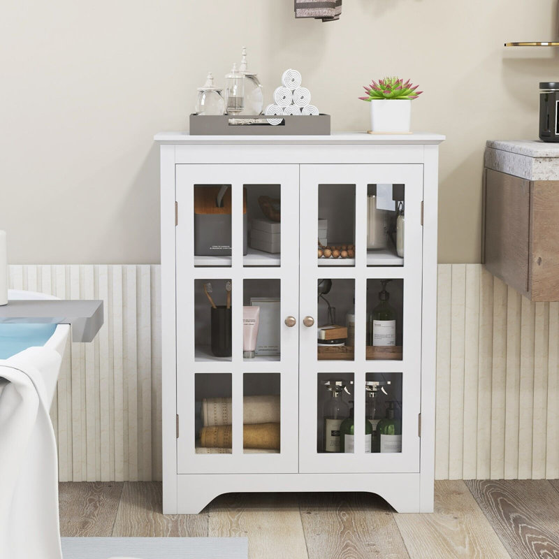 Ozzie Freestanding Bathroom Cabinet, White