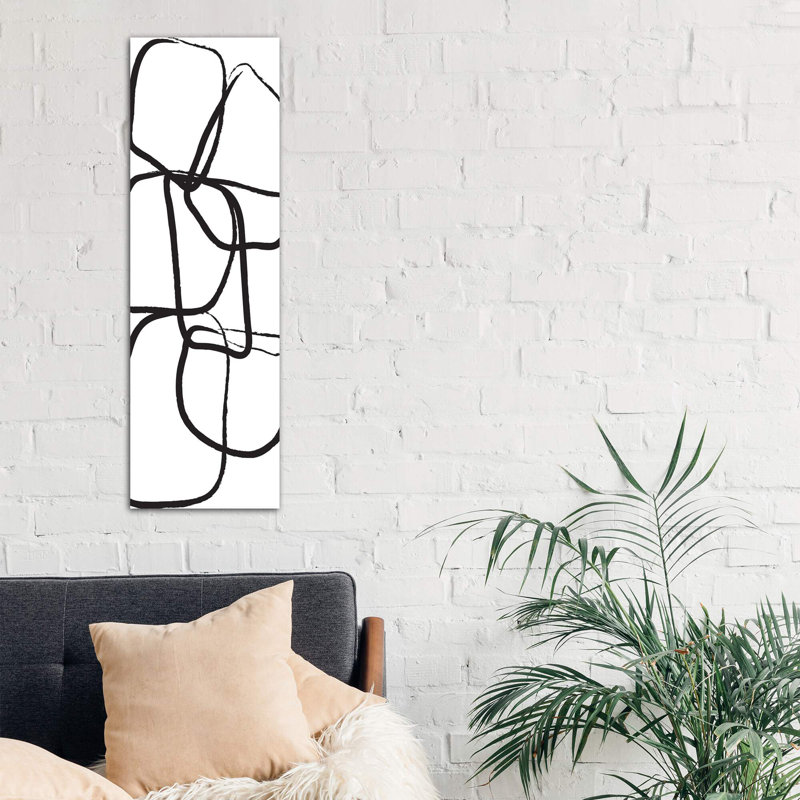 Abstract Iv by Honeymoon Hotel - Wrapped Canvas Panoramic Print, 30.48 cm H x 91.44 cm W x 1.91 cm D