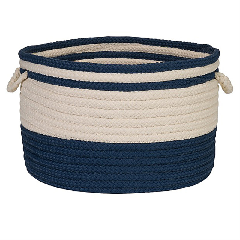 Panier en tissu, Jasmin, H 14 po x l 22 po x P 22 po
