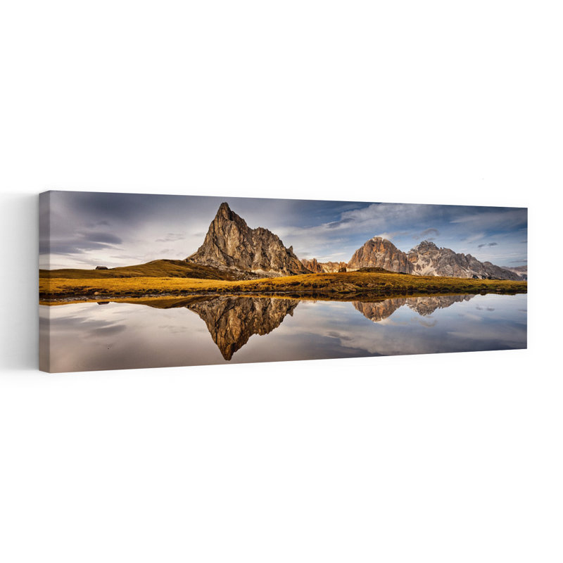 «Majestic Mountain Reflection», 16" H x 48" W