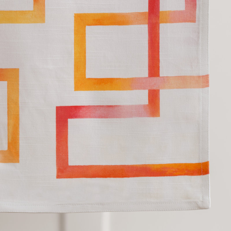 Geometric 100% Cotton Table Runner, 72" L x 14.5" W