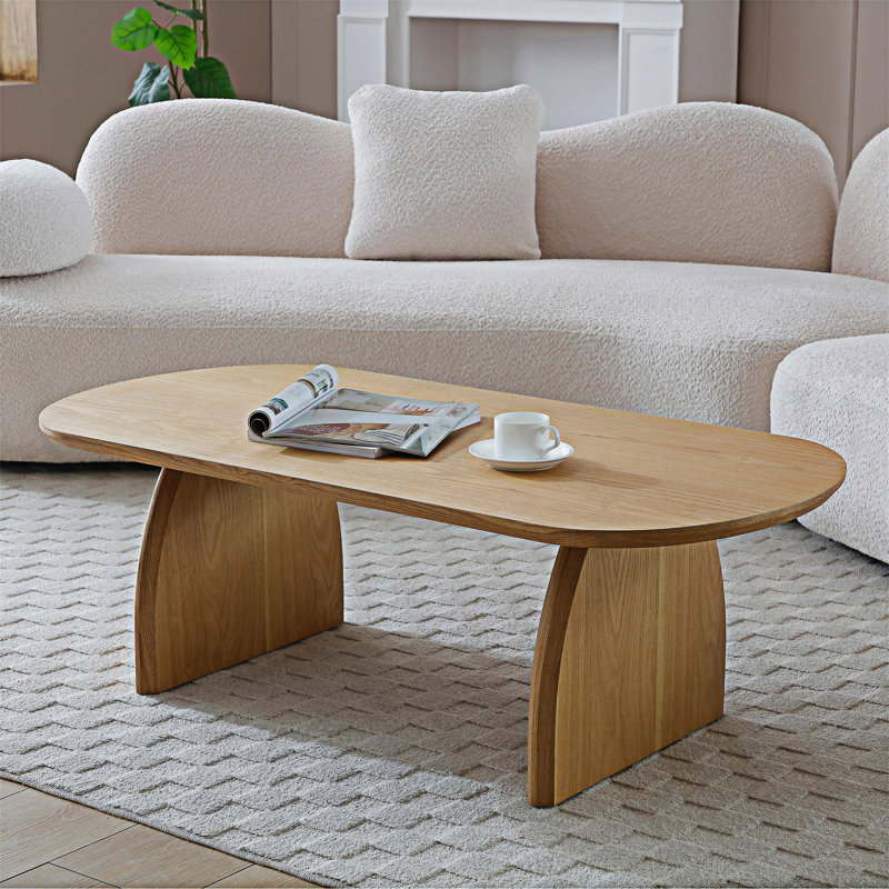 Wood Coffee Table, Natural Wood, Natural Wood