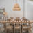 20"W Addia 1-Light Unique/Statement Tiered Jute Pendant