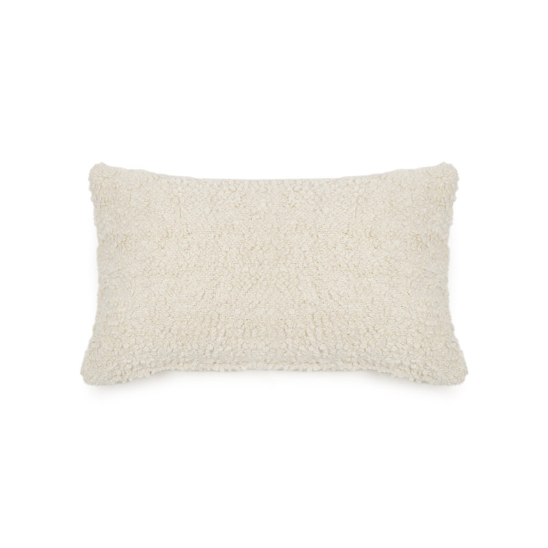 Murphy Pillow Cover & Insert, Rectangle 14"H x 24"W, Ivory