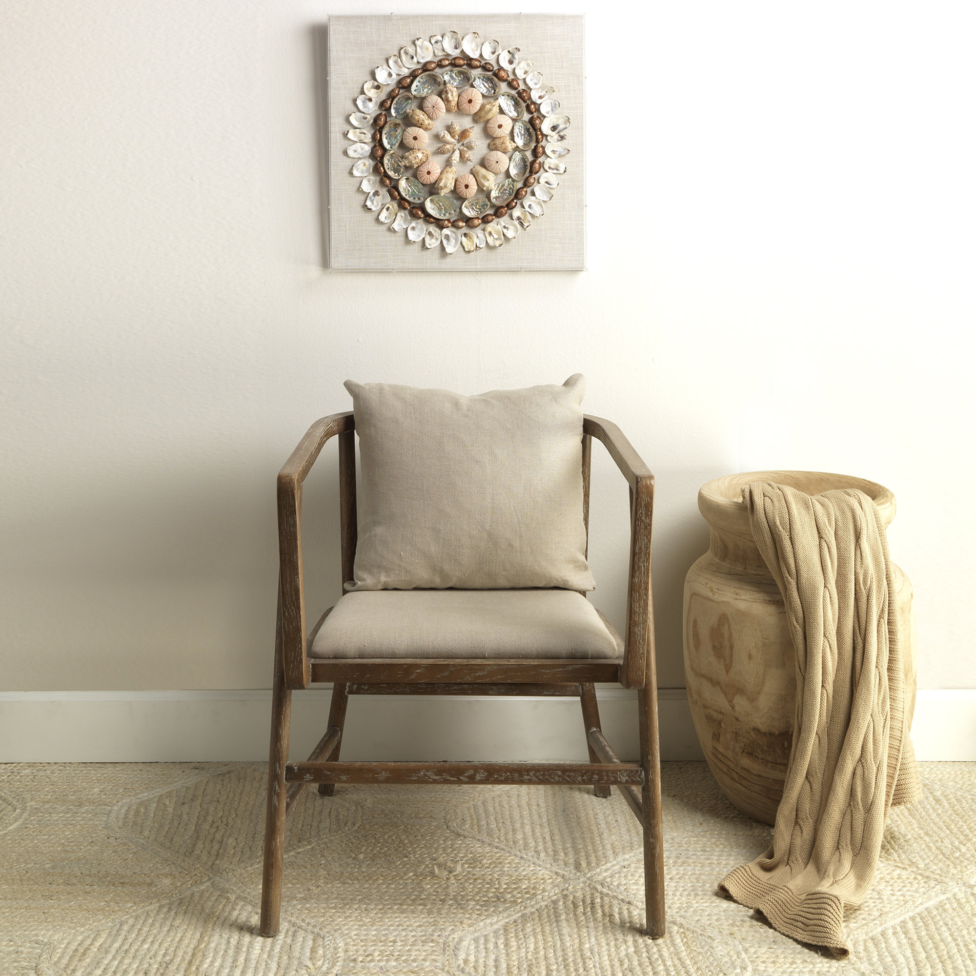 22'' Handmade Wood Table Vase