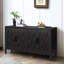 Armoire décorative de style campagnard 60 pouces avec 4 portes et tablette réglable-944404935