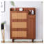 Armoire à chaussures moderne et minimaliste en MDF noyer