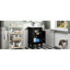 Meuble-lavabo de salle de bain moderne - noir, rétro, compact, assemblé, lavabo en céramique avec trou de déversement, armoire 18 po, design rétro noir, construction, rangement spacieux, pour les petites salles de bain-234598302