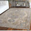 Rectangle Oriental Hand-Knotted Wool/Cotton Area Rug in Beige/Gray/Brown-599674129