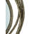 Gold Circles Aluminum Mirror, Gold