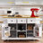 Spacious Kitchen Island With Drop Leaf, Power Outlet, And Ample Storage On Wheels For Enhanced Mobility And Organization-1591587038