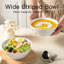 Ensemble de 6 grands bols à soupe en céramique - Bols de service polyvalents pour soupes, ramen, salades, pâtes, micro-ondes et lave-vaisselle