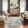 Alsup Abstract Modern Machine Woven Area Rug in Blue/Gray