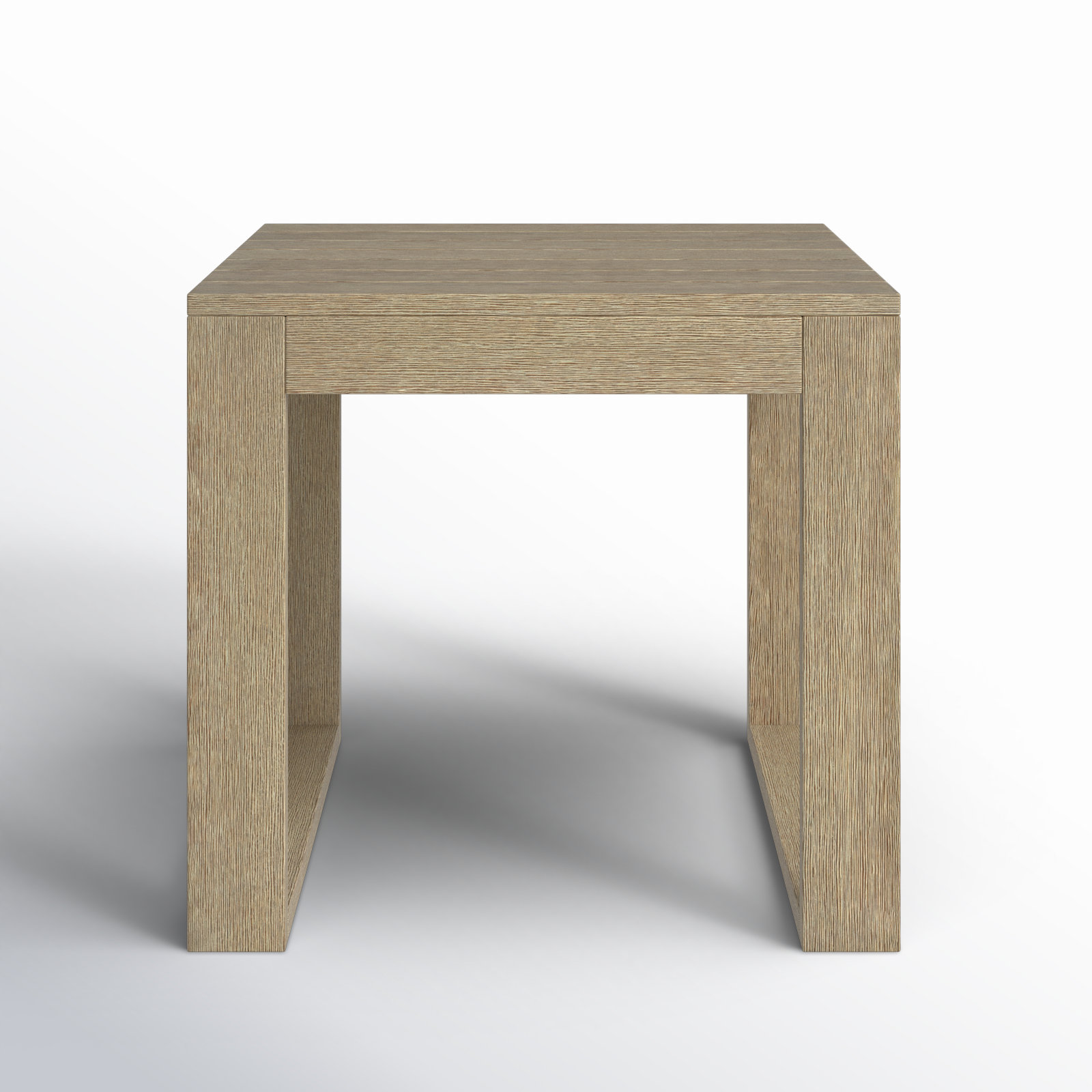 Cove Solid Eucalyptus Wood Outdoor Side Table