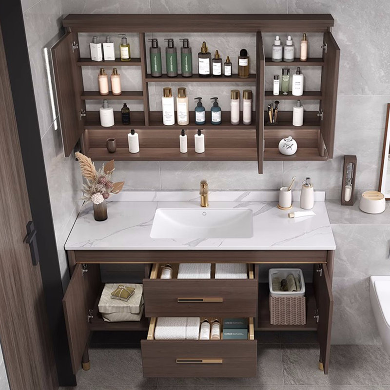 Meuble-lavabo luxueux de style chinois, L 47,2 po