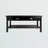 Cydne 2-Drawer Coffee Table With Shelf in Black Finish, 17.13'' H X 37.99'' W X 19.53'' D