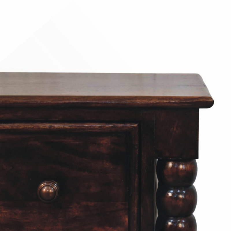 Solid Wood Spindle Bedside