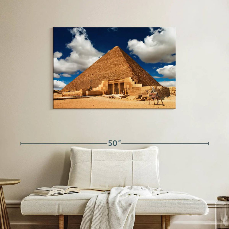 Adella Egyptian Pyramid, 26" H x 39" W