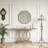 Farmhouse Hallway Sofa Table With Geometric Base-372501649