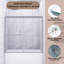 Porte de douche coulissante double encadrée l 60 po x H 58 po, verre trempé antidéflagrant de 6 mm avec film Nano intérieur, cadre en alliage d'aluminium à finition chromée, cabine de douche avec barre à serviettes-128516986