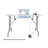 47.5'' x 28'' Foldable Sewing Table with Sewing Machine Platform