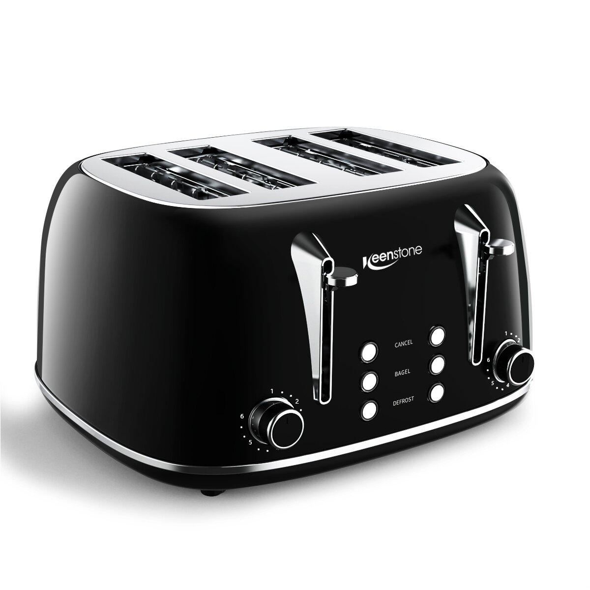 Keenstone Toaster, Retro 2 Slice Stainless Steel Toaster with