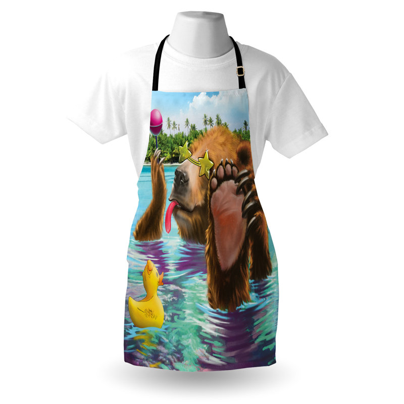 No Pattern Bib Apron