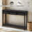 Entryway Console Table With Drawers And Bottom Shelf – Space-Saving Sofa Table With Extra Storage And Projecting Drawers-737883616-737883622
