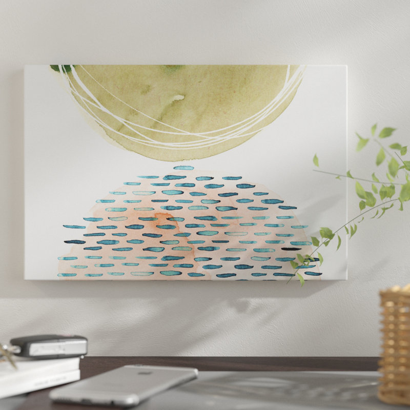 «Up and Over I», reproduction sur toile, H 26 po x l 40 po x P 1,5 po, Toile tendue, Pas de tapis