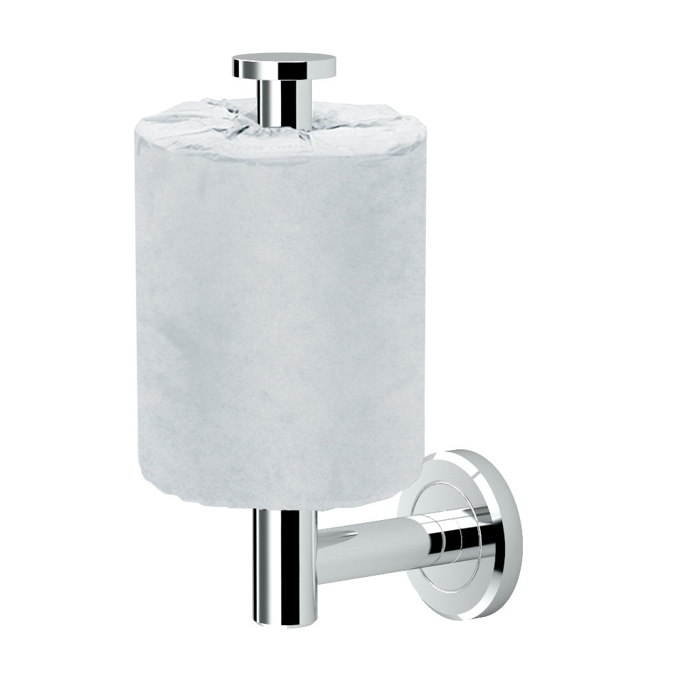 Latitude II Wall Mounted Vertical Toilet Paper Holder | Toilet Tissue Storage Holder Gatco 