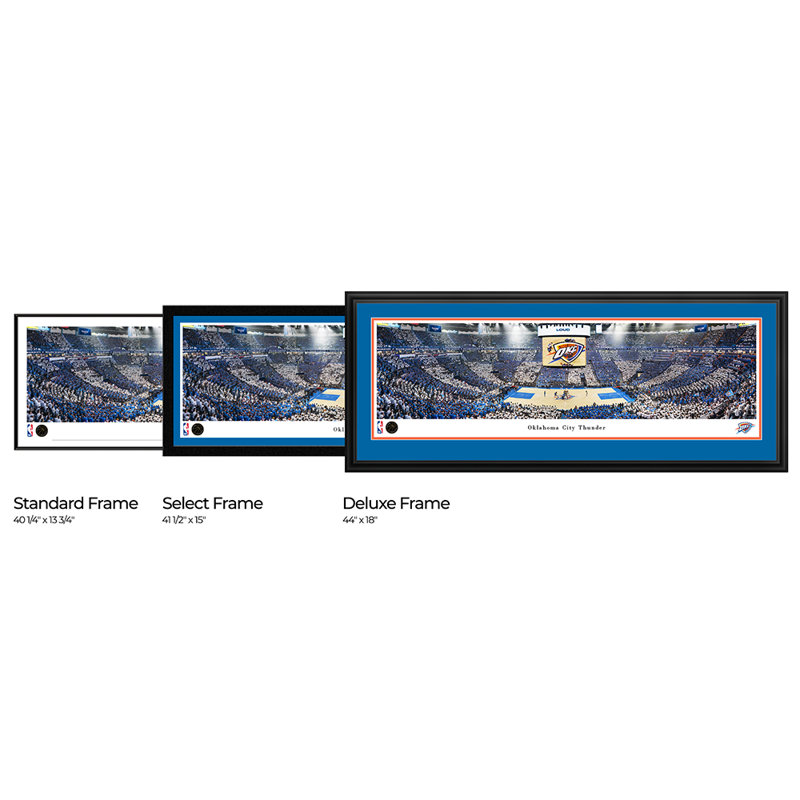 Oklahoma City Thunder - sans cadre, Impression sans cadre