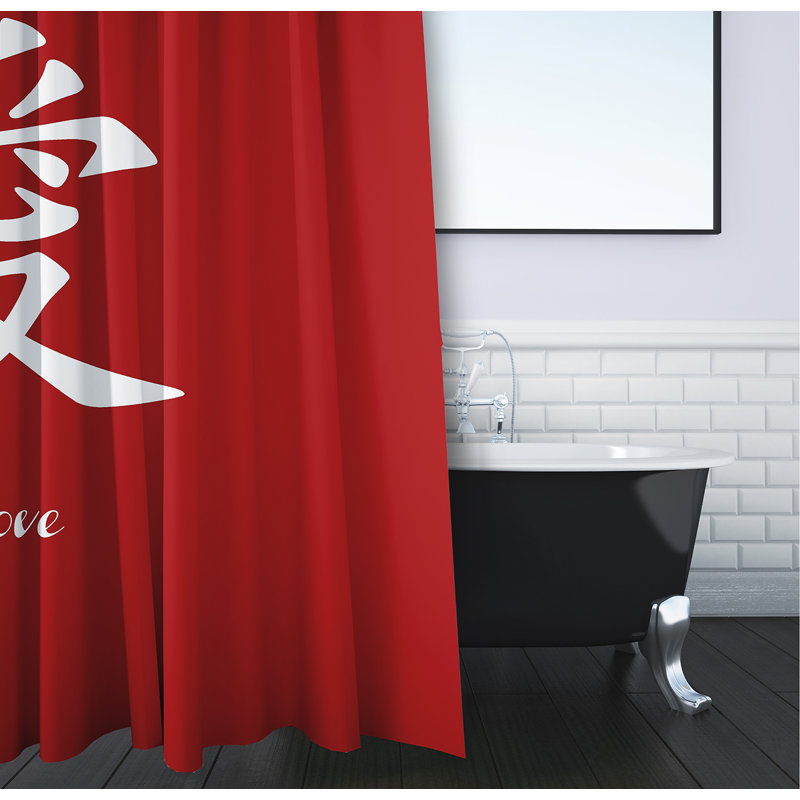 Rideau de douche Chantilly, Rouge