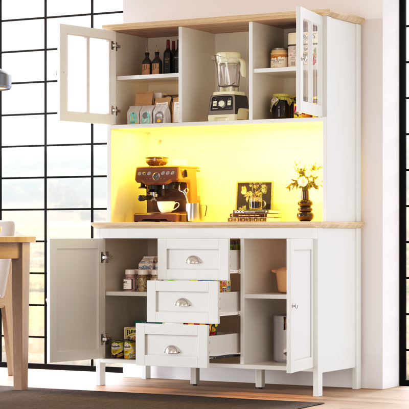 179cm Kitchen Pantry, White