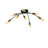 Modern Chandelier, Black & Vintage Finish, 31.1 x 31.1 x 10.2 inches | Durable Metal Body, 8 x E27 Sockets (Max 40W) | Elegant Lighting for Dining Room, Living Room, & Entryways | IP20 Rated for Indoor Use-537410098