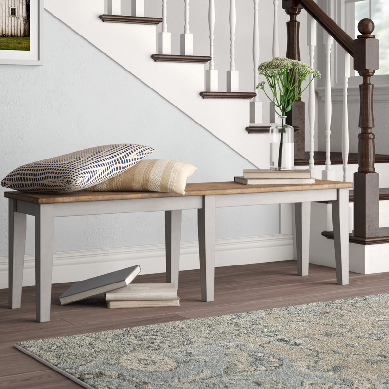 Banc en bois Bridgewater, Brun / gris