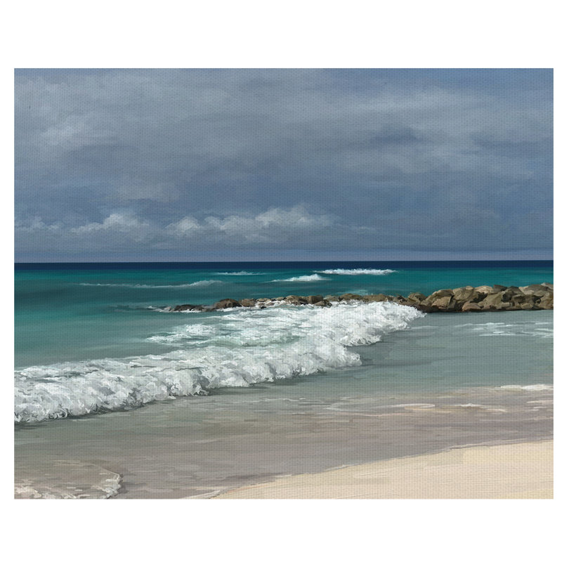 Reproduction d’art sur toile « surfside portrait », H 22 po x l 28 po x P 1,5 po